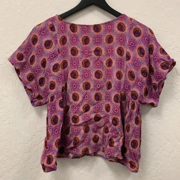 ANTHROPOLOGIE Maeve Milla Printed Blouse Size XS - Picture 7 of 8